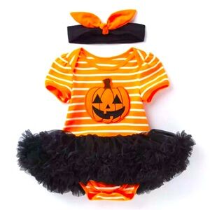 Halloween/Pumpkin Tutu Set w/ Headband